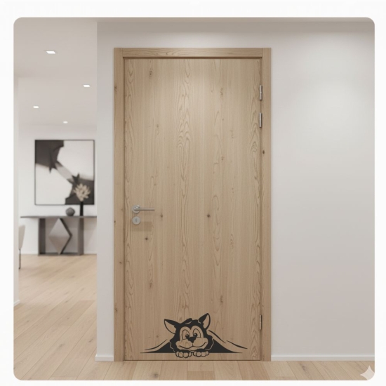 Türaufkleber Katze Kätzchen Wandaufkleber Tür Aufkleber T509